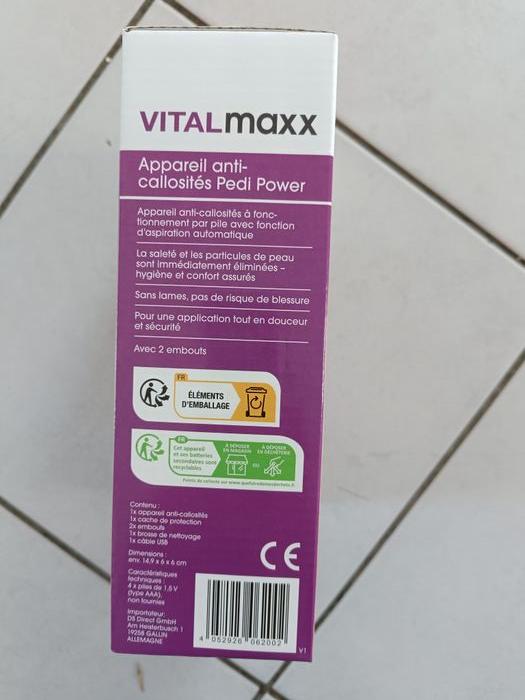 VitalMaxx Appareil anti-callosités avec fonction d'aspiration - photo numéro 3