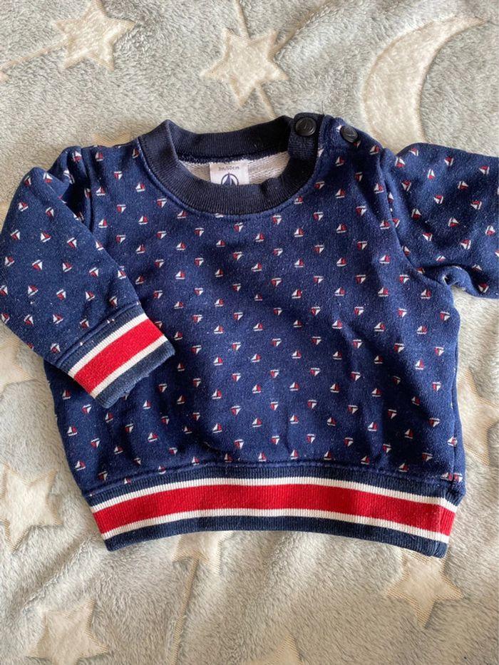 Pull marine Petit Bateau