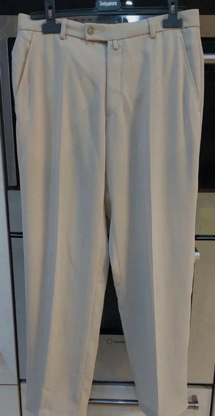 Pantalon de costume beige - photo numéro 2