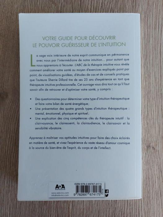 Livre "L'ABC de la thérapie intuitive" Sherrie Dillard - photo numéro 2