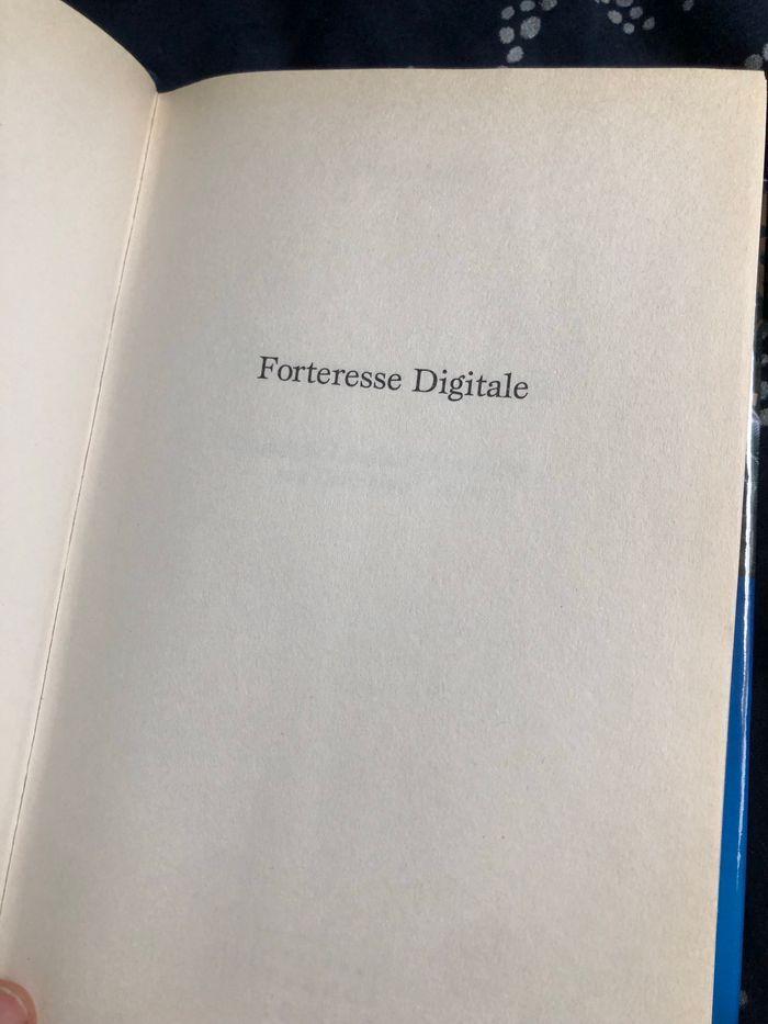 Livre Dan Brown Forteresse digitale - photo numéro 5