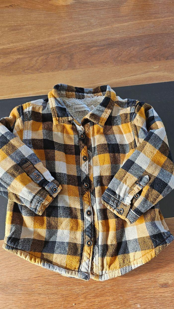 Pull chemise carreaux 2 ans - photo numéro 1