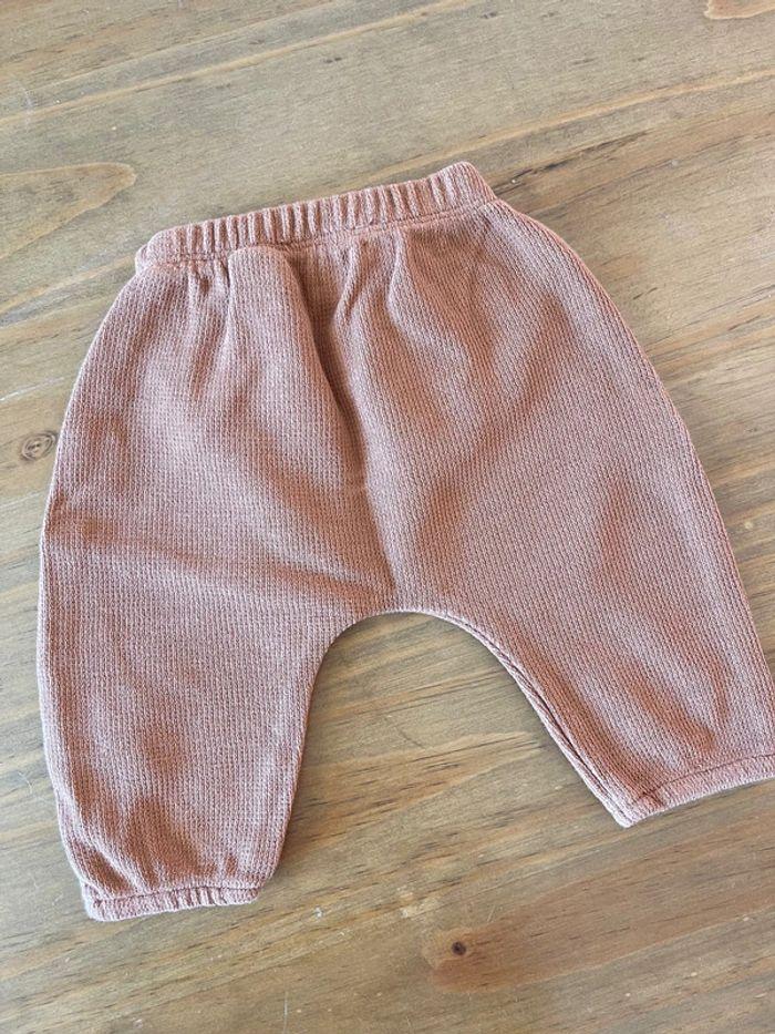 Pantalon bébé marron 1-3 mois 62cm Zara - photo numéro 4