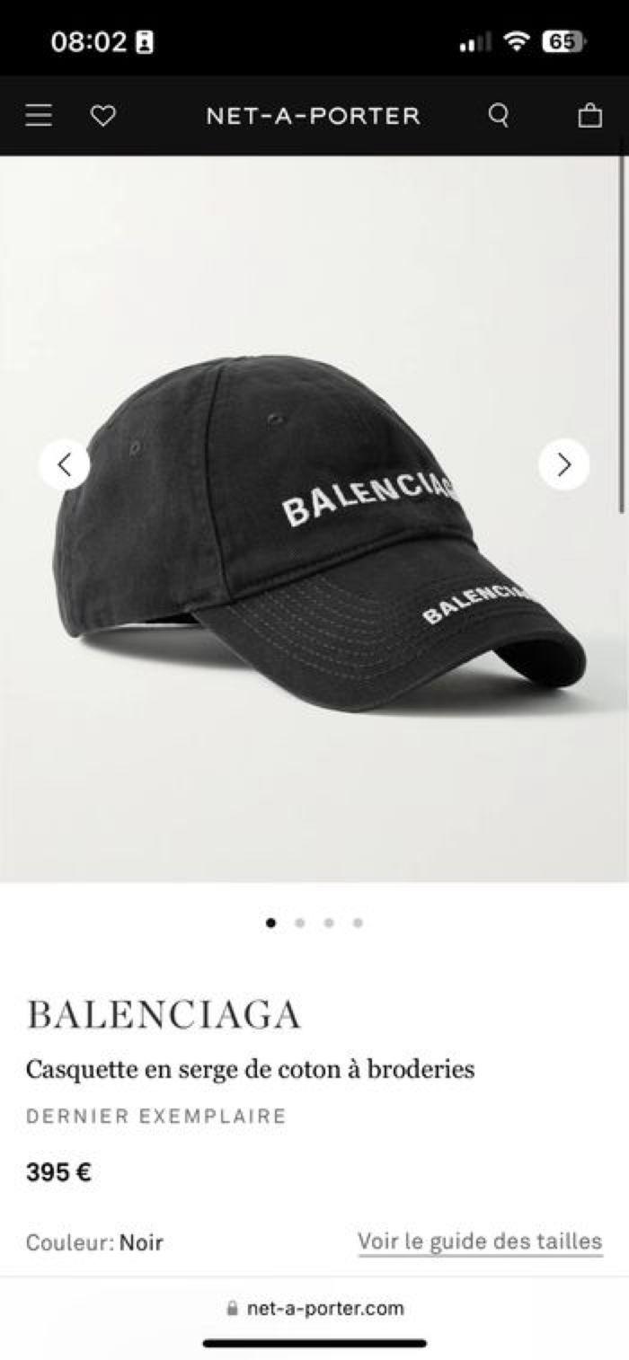 Casquette balenciaga authentique - photo numéro 5