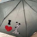 Parapluie gris avec motif Idefix