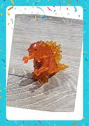 Minifigurine Godzilla orange transparent (compatible Lego)