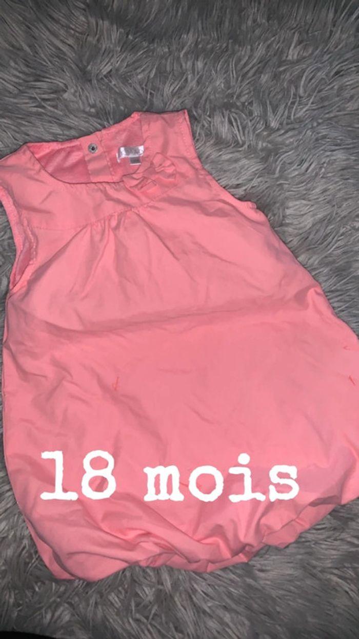 Robe boule rose corail