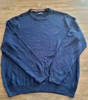 Pull Col Rond Vintage Chaps Ralph Lauren XL Marine Rétro