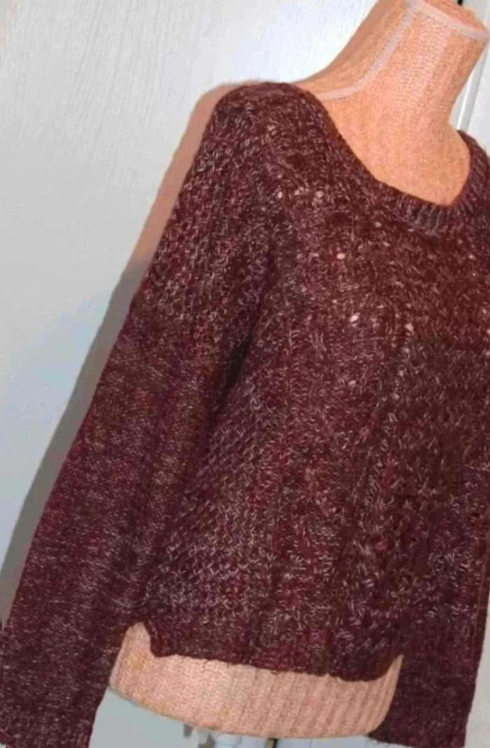 Pull  Bordeaux  chiné  - Jennyfer -  Taille  S - photo numéro 5