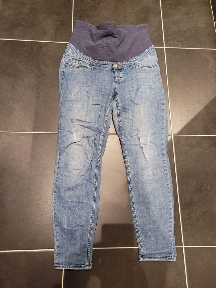 Jeans grossesse boyfriend taille 36 h&m mama maternité - photo numéro 1