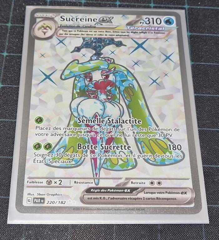 Carte Pokémon Téracristal Sucreine ex 220/182 - EV04 Faille paradoxe FR