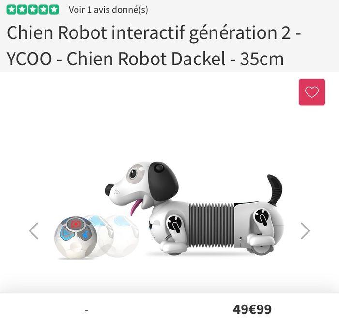 Chien Robot interactif génération 2 - YCOO - Chien Robot Dackel - 35cm - photo numéro 1