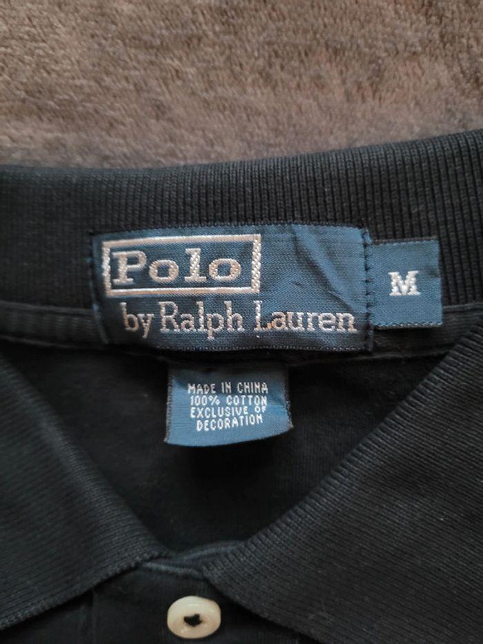 Polo Ralph Lauren Taille M Noir Logo Brodé Classique - photo numéro 3