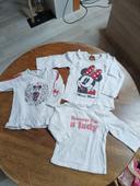 Lot t-shirts manches longues Disney