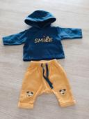 Ensemble "smile" in extenso - 56 cm - 1 mois