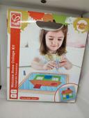 Hape activité enfant kids diy wooden craft kif collage tissu bois traumhaus loisirs