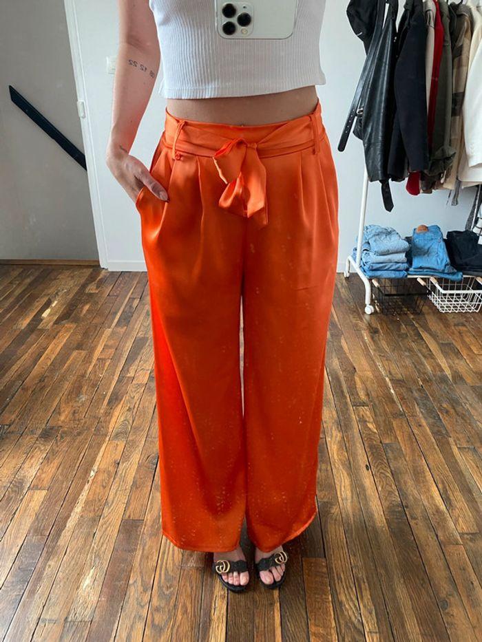 Pantalon fluide orange - photo numéro 4