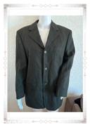 Veste blazer costume vintage 80s vert sapin foncée pure laine Canda taille S