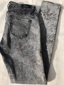 Jeans Toxik3 gris reflets