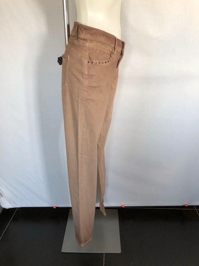 Jean slim effet « ombre » Cambio beige rosé taille 40 neuf - photo numéro 2