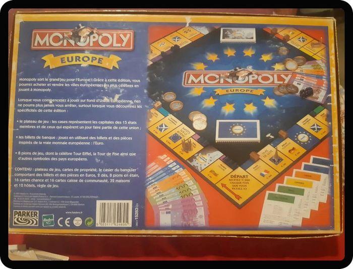 Boite vide du jeu Monopoly Europe - photo numéro 2