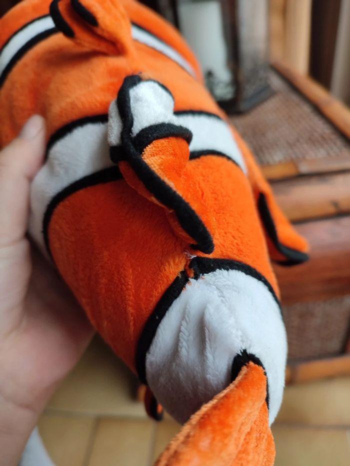 Nemo Disney poisson doudou peluche noir blanc orange - photo numéro 8