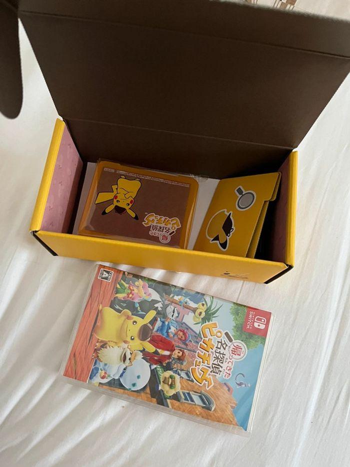 Détective pikachu return switch + goodies carton - photo numéro 4