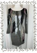 Superbe robe sequins dos nu taille 38