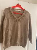 Pull beige col V