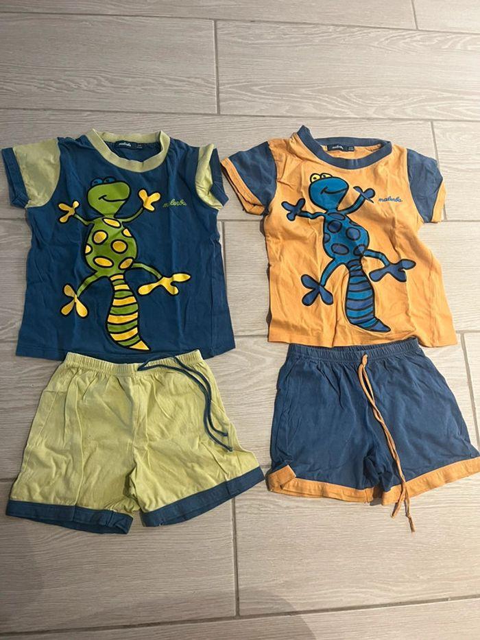 Lot 2 pyjamas taille 4 ans pour garçon été - photo numéro 1