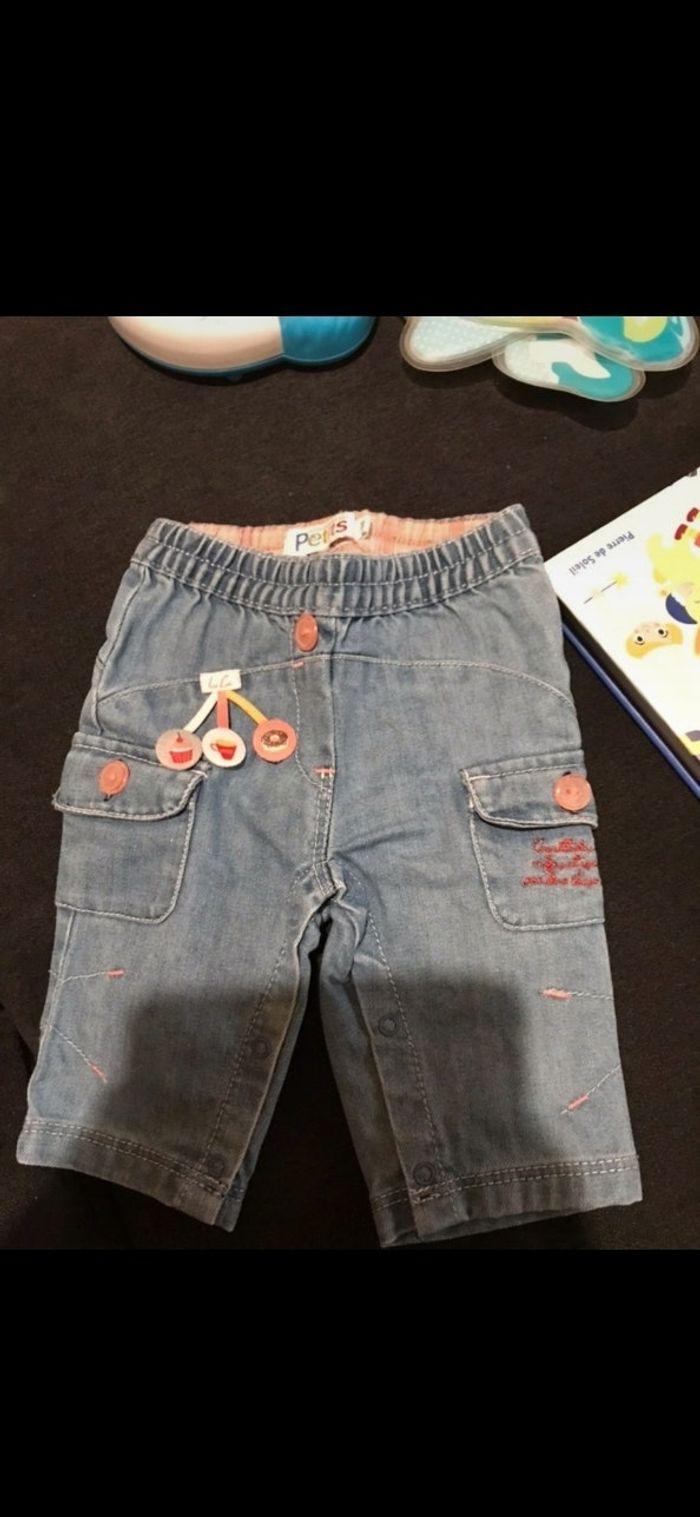 1 Short TAO 1 jeans La compagnie des petits 3 mois - photo numéro 3