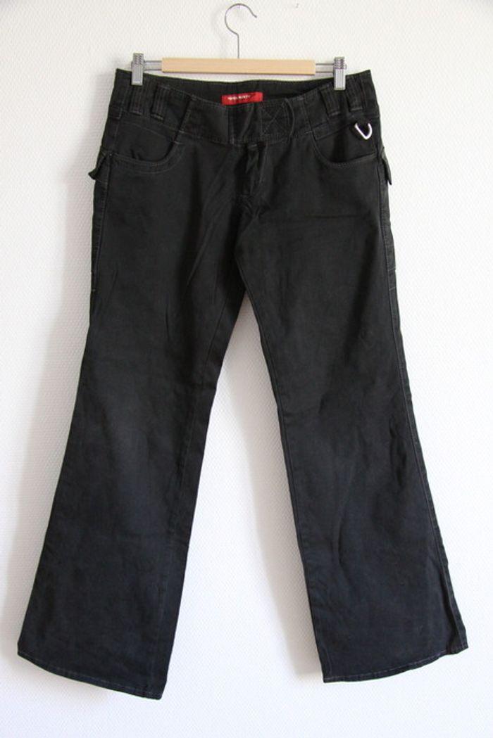 Vintage y2k pantalon large boocut noir Miss Sixty neuf taille 30 - photo numéro 1