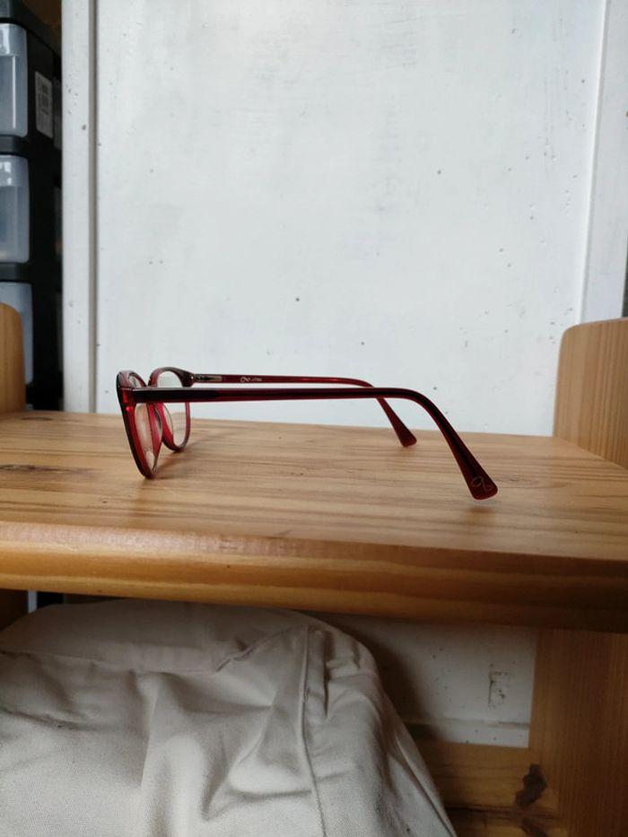 Lunettes rouge monture plastique - photo numéro 5