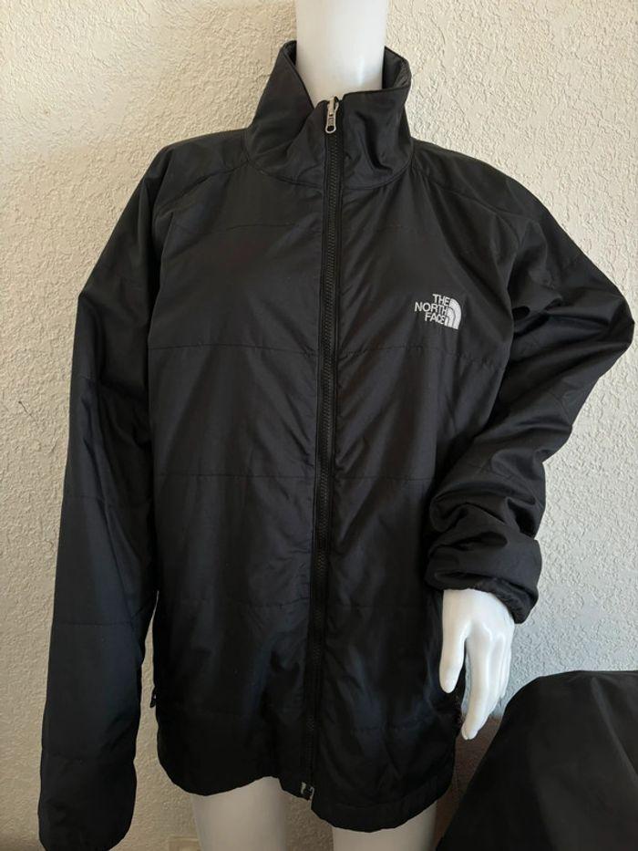 Manteau capuche veste blouson The North Face Hyvent 3 en 1 gris noir taille L - photo numéro 3