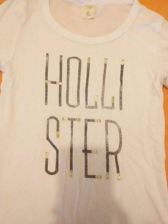 Tshirt blanc hollister - photo numéro 3