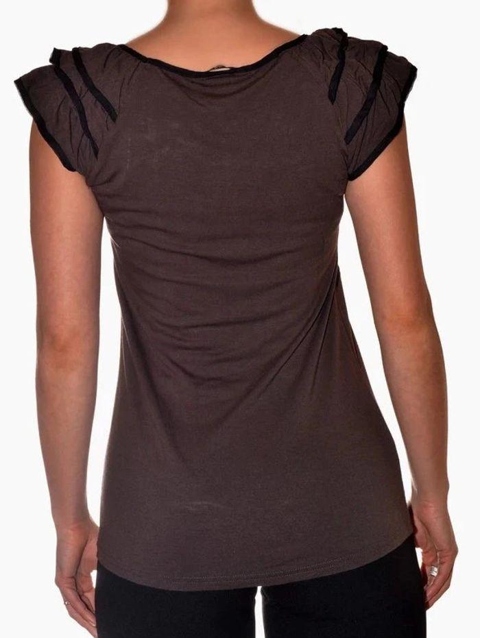 tshirt ajusté marron taille S - photo numéro 5