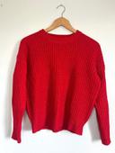 Pull en maille rouge Jennyfer