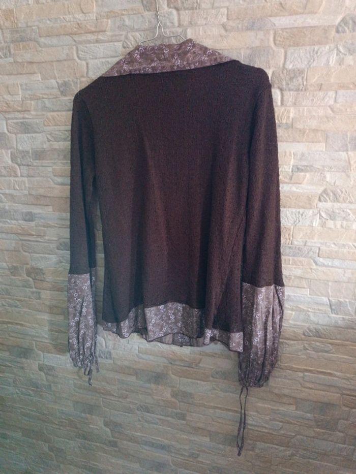 Blouse marron Clara Vitti 40 - photo numéro 5