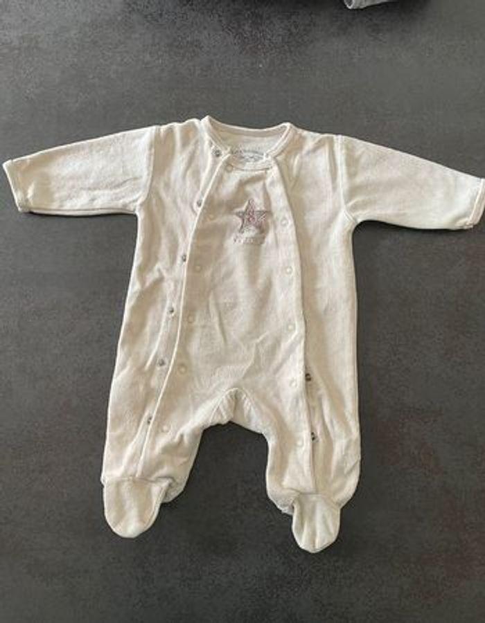 Pyjama beige bébé - photo numéro 1