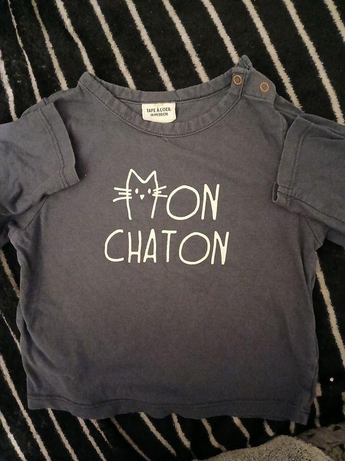 T-shirt chaton - photo numéro 1