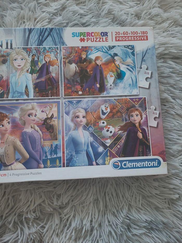 Lot de 4 puzzles reine des neiges 2,à partir de 3 ans , progressif - photo numéro 3