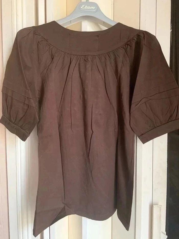 Blouse marron Zara neuve taille M neuve - photo numéro 2