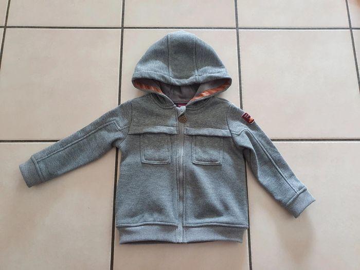 Sweat zippé Sergent Major 2ans/92cm - photo numéro 1