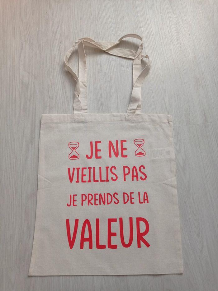 Sac tote bag texte humour - photo numéro 6