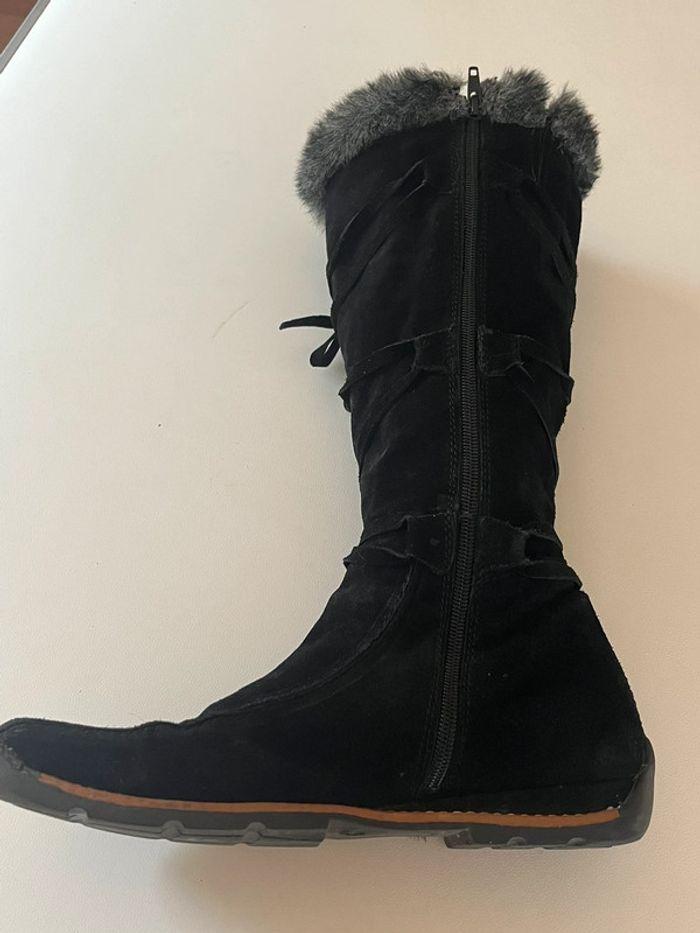 Bottes hautes noires fourrure grise pointure 39 - photo numéro 4