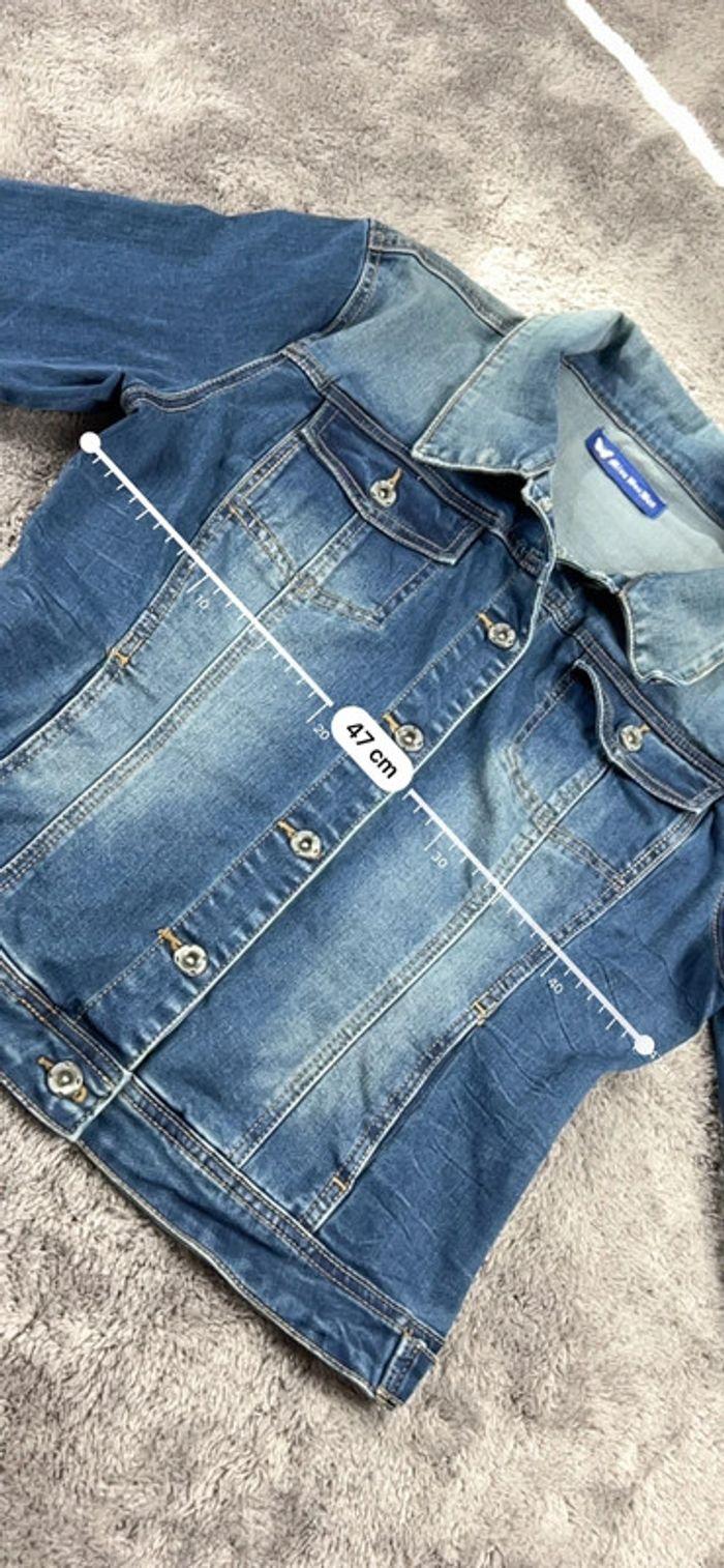 👕 Veste en Jeans vintage y2k Bleu Taille XXL 👕 - photo numéro 4