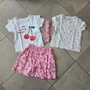 Lot t-shirt + jupe 92 cm