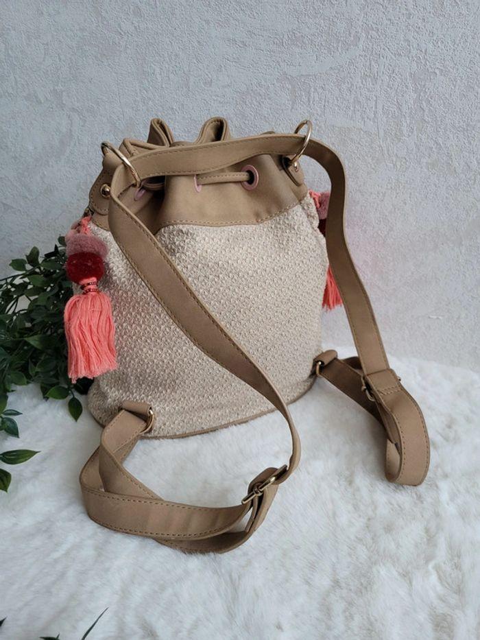 Sac bourse bohème beige multicolore parfois - photo numéro 3