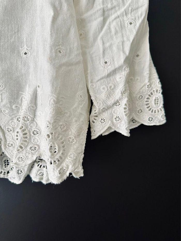 Blouse blanche bohème Zara Taille S - photo numéro 4