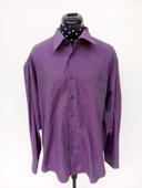 Chemise manches longues unie mauve irisée Claude Saint Genet taille 41/42 ou L